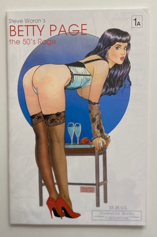 Steve Woron's Betty Page The 50's Rage #1A & 2A Complete 1991 (with cards)