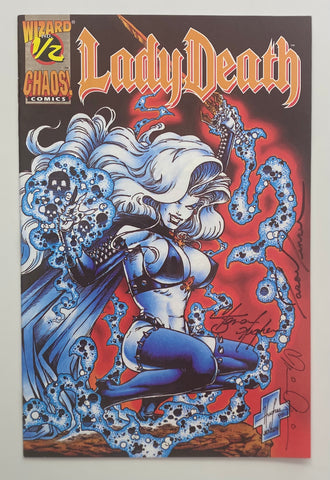 Lady Death #1/2 3 x Signed Certificate of Authenticity 1994