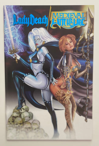 Lady Death / Medieval Witchblade #1 Dynamic Forces Wizard World Blue Foil Edition Certificate of Authenticity 2001