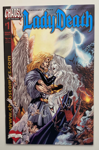 Lady Death: Love Bites #1 Dynamic Forces Exclusive Wizard Authentic Blue Foil Edition 2001