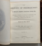 The History of Freemasonry Vol. I, II & III. Published 1887. RARE.