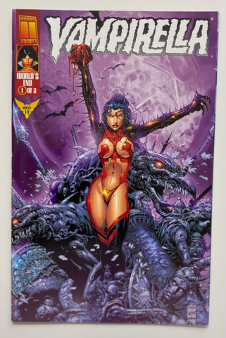 Vampirella Monthly #13-15 A Covers, World's End #1-3 Complete Series, 1999