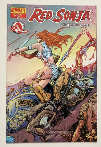 Red Sonja #25 VERY RARE Esteban Moroto Wraparound Cover 2007 25th Anniversary Issue