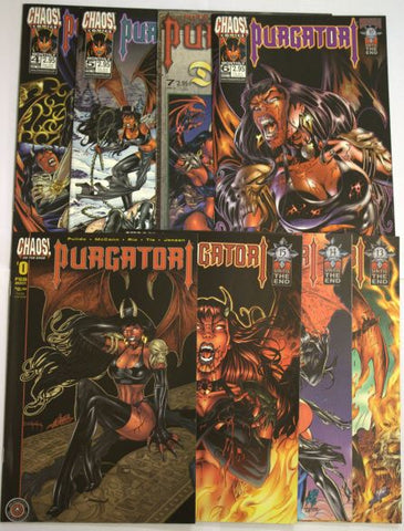 Chaos! Purgatori 0-7 Complete Series VF+and NM.