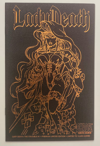Lady Death: The Crucible #1 Leather Premium Limited Edition 1996