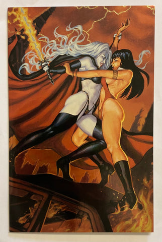 Vampirella VS Lady Death: The Revenge #1 Metal-Tex Edition Cover Limited to 3000 Mark Texeira 2000