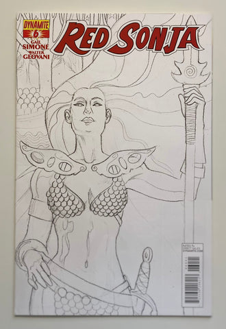 Red Sonja #6D RARE Retail Incentive cover (1 for 25) Jill Thompson Cover, 2013