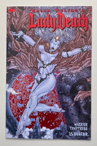 Lady Death Warrior Temptress #1, Ruby Red Foil VERY RARE, Limited Edition, 2007, Certificate of Authenticity