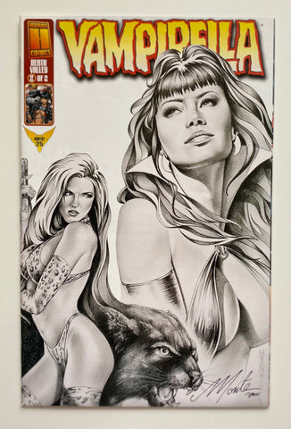 Vampirella Monthly #25C Death Valley Signed with Certificate of Authenticity 2000